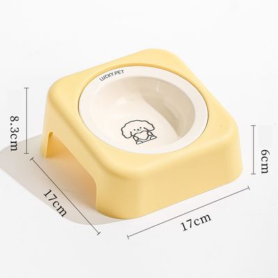 Gamelle inclinée en céramique pour chien