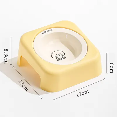 Gamelle inclinée en céramique pour chien