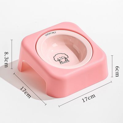 Gamelle inclinée en céramique pour chien