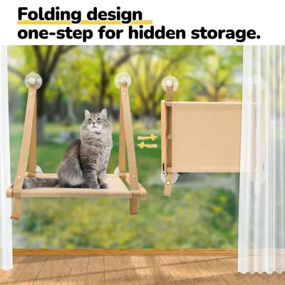 Qinhul Perchoir pour fenêtre de chat - Hamac pour chat