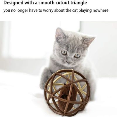 Petopia Jouet en plastique pour chat (Balle de sisal)