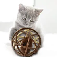 Petopia Jouet en plastique pour chat (Balle de sisal)