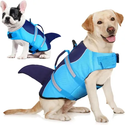 Petopia Gilet de sauvetage pour chien en forme de requin Petopia Gilet de sauvetage pour chien en forme de requin