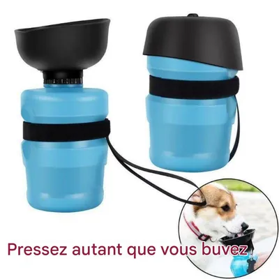Petopia Gourde portable pour chien de 500 ml