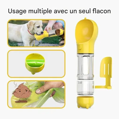 Pet Planet Botella de agua de viaje para perros