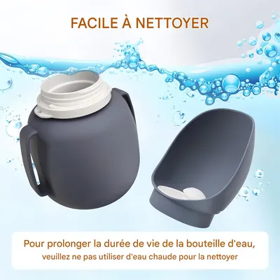 Pet Planet Gourde d'eau portable de 800 ml pour chien