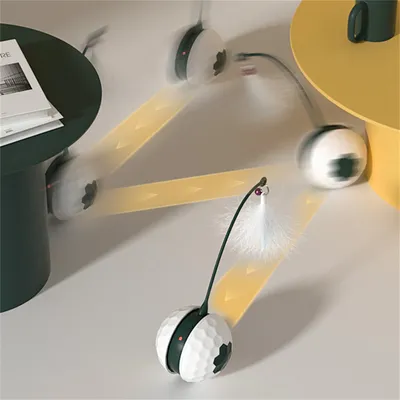 Pet Planet Jouet électronique Balle oscillante pour chat