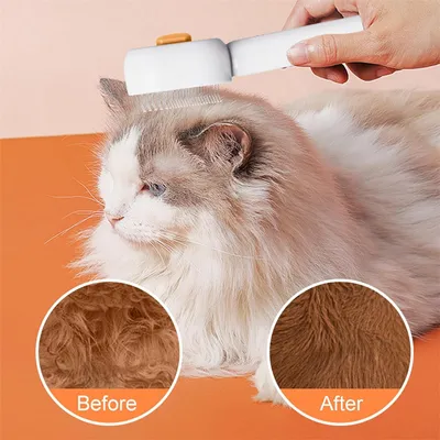 Pet Planet Brosse à vapeur 4 en 1 pour chats et chiens
