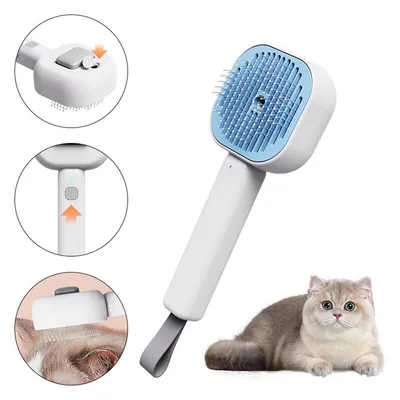 Pet Planet Brosse à vapeur 4 en 1 pour chats et chiens