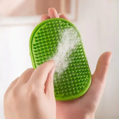 Petopia Brosse de bain en caoutchouc pour animaux