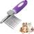 Petopia Brosse pour chien et chat en acier inoxydable