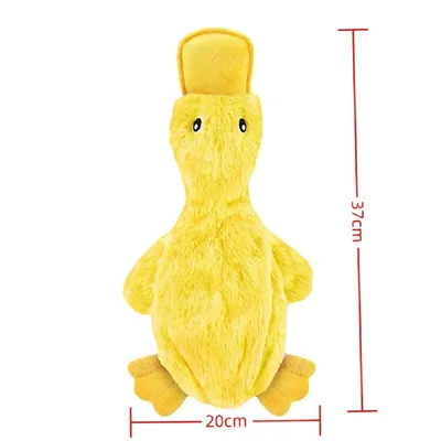 Petopia Jouet canard plat sans rembourrage pour chien
