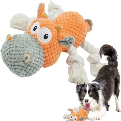 Petopia Jouet couineur pour chien en forme de vache Petopia Jouet couineur pour chien en forme de vache