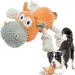 Petopia Jouet couineur pour chien en forme de vache