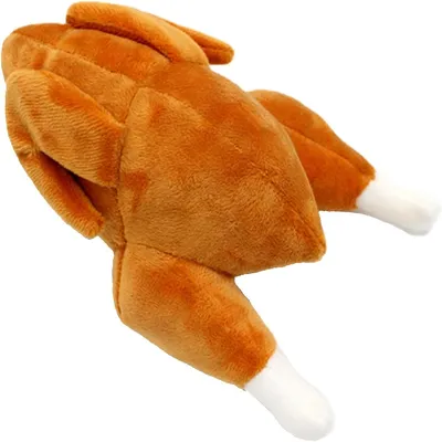 Petopia Jouet en peluche en forme de poulet rôti pour chien