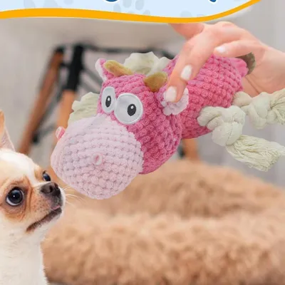 Petopia Jouet couineur pour chien en forme de vache