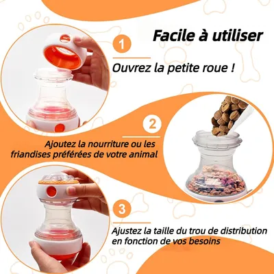 ZooVenture Alimentation Lente Jouet Distributeur Croquettes pour Chien