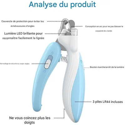 IntiMeg Coupe - Ongles LED pour Chien