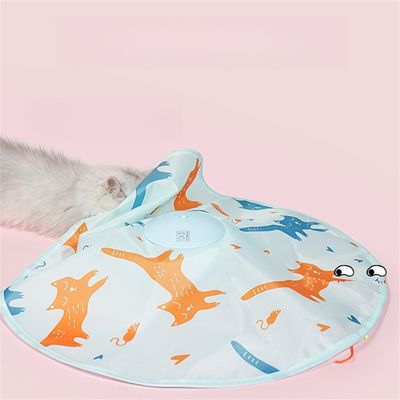Pet Planet Jouet pour chat: Disque rotatif électrique avec baguette