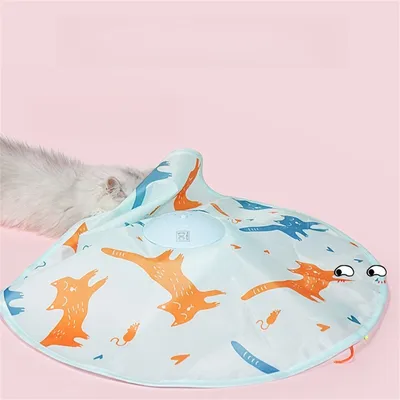 Pet Planet Jouet pour chat: Disque rotatif électrique avec baguette