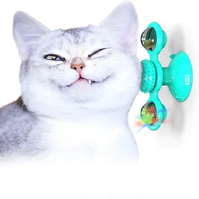 Petopia Moulin à vent rotatif clignotant pour chat