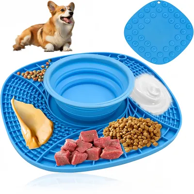 Pet Planet Cuenco plegable para lamer perros
