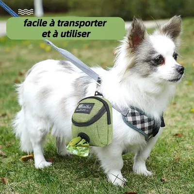 ZooVenture Distributeur Déjections Intégré Sac Friandises pour Chien