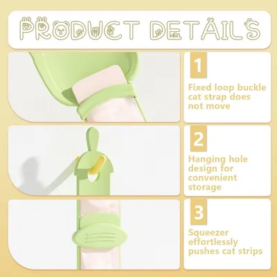 Petopia Lot de 3 cuillères à presser pour chat