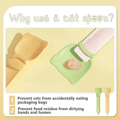 Petopia Lot de 3 cuillères à presser pour chat
