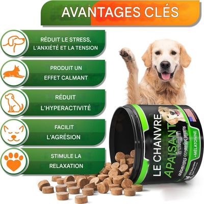 Petopia Comprimés à croquer apaisants pour chien