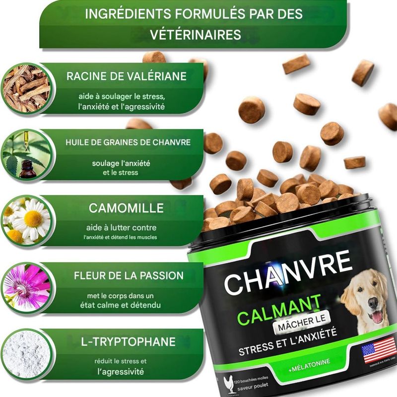 Petopia Comprimés à croquer apaisants pour chien