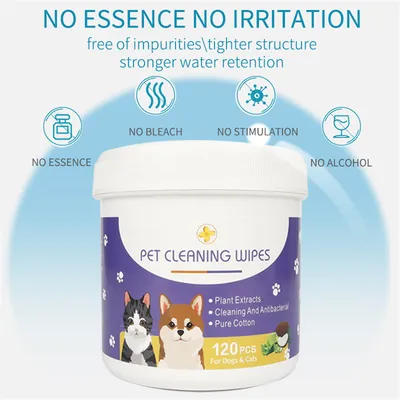 IntiMeg Détachants lingettes humides pour chats et chiens