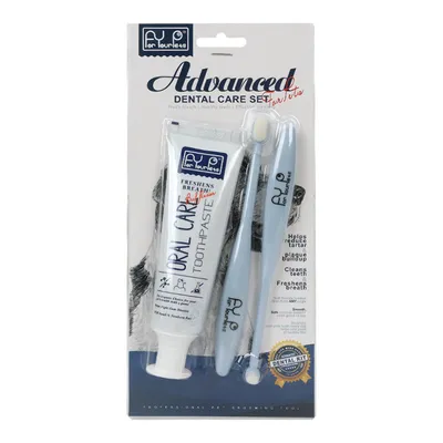 Pet Planet Kit de dentifrice et de brosse à dents pour chien et chat