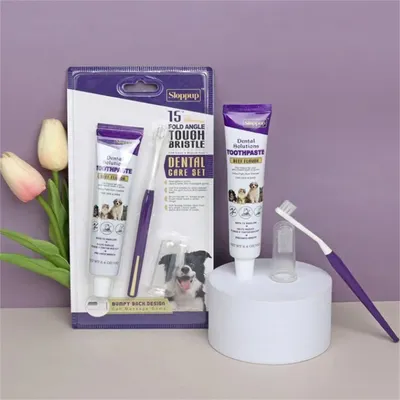 Pet Planet Kit de dentifrice et de brosse