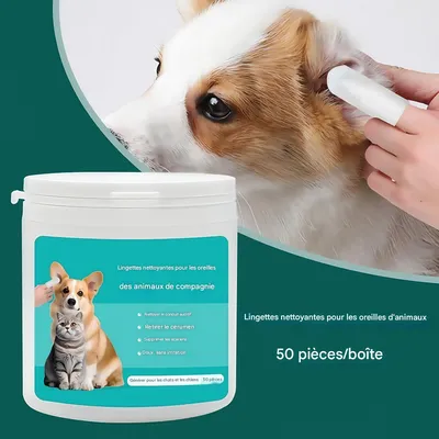 Petopia Lingettes nettoyantes pour les oreilles de chien
