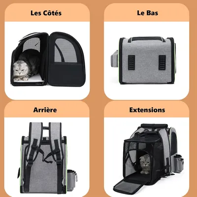 Pet Planet Sac à dos extensible pour chien et chat