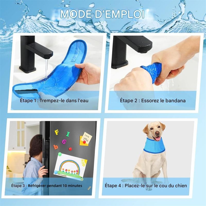 Pet Planet Bandana de refroidissement pour chien