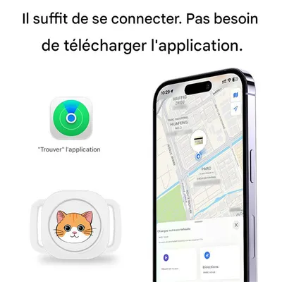 Pet Planet Collier GPS anti - fugue pour chats et chiens