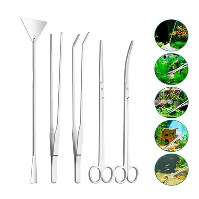 Pet Planet Kit d'outils en inox pour paysages aquatiques