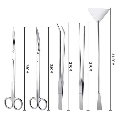 Pet Planet Kit d'outils en inox pour paysages aquatiques