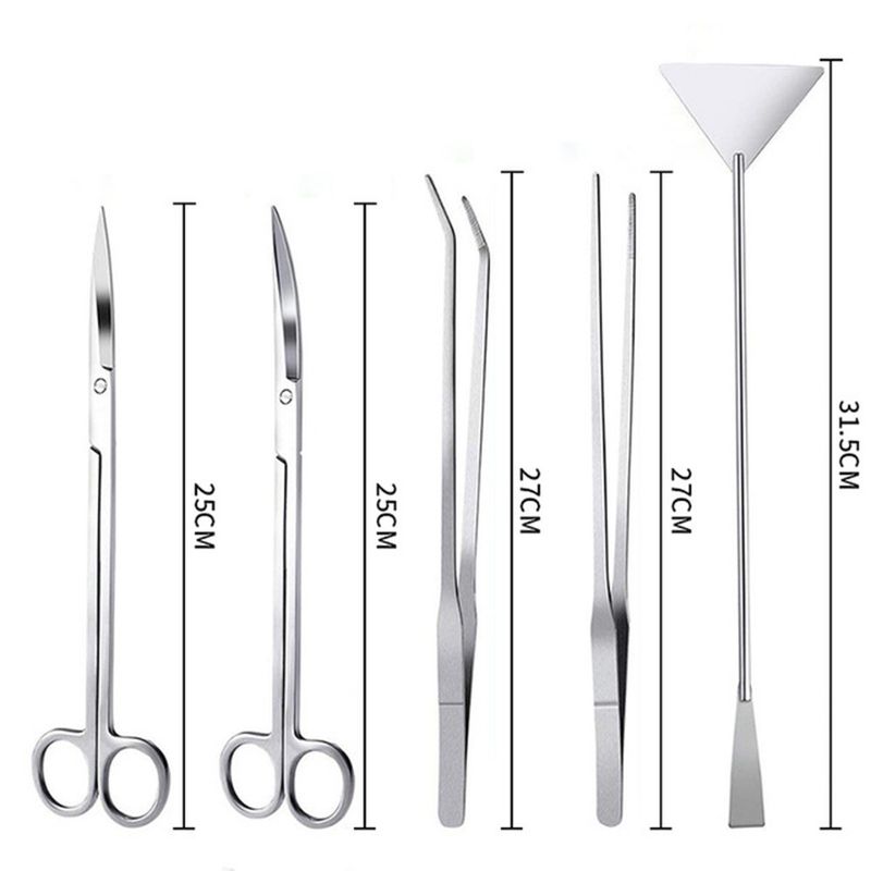 Pet Planet Kit d'outils en inox pour paysages aquatiques