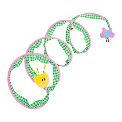 IntiMeg Tunnel pour chat avec jouets IntiMeg Tunnel pour chat avec jouets