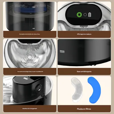 Pet Planet Fontaine à eau pour chat intelligent 3,5 L