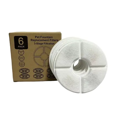 Pet Planet Filtre pour fontaine à eau pour chats et chiens 6 articles