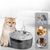 Pet Planet Fontaine à eau pour chat en acier inoxydable 3,2 L
