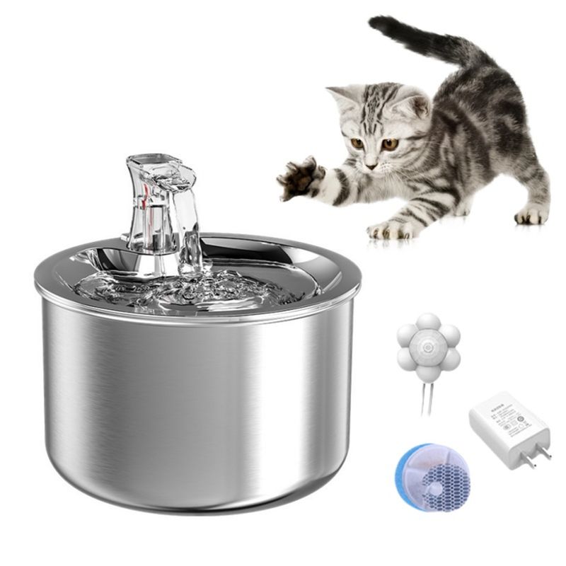 Pet Planet 2L Dispenseur d'eau en acier inoxydable 304