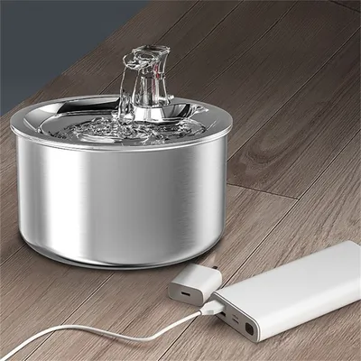 Pet Planet 2L Dispenseur d'eau en acier inoxydable 304