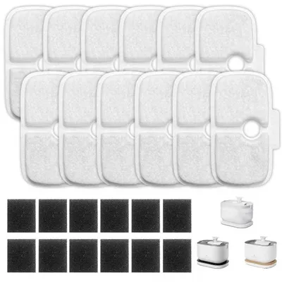 Pet Planet Filtre de remplacement pour fontaine à eau 12 articles