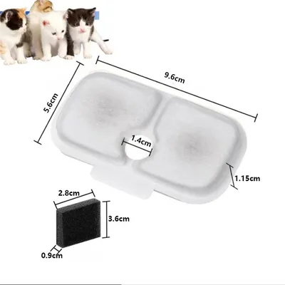 Pet Planet Filtre de remplacement pour fontaine à eau 12 articles