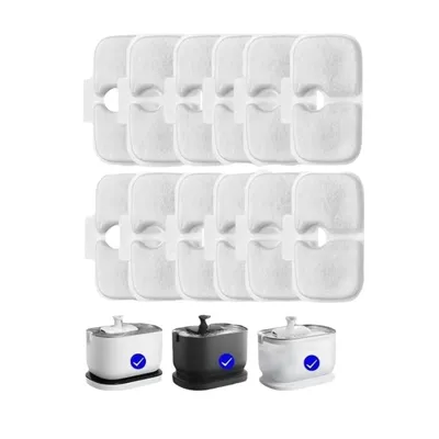 Pet Planet Filtre de remplacement pour fontaine à eau 12 articles